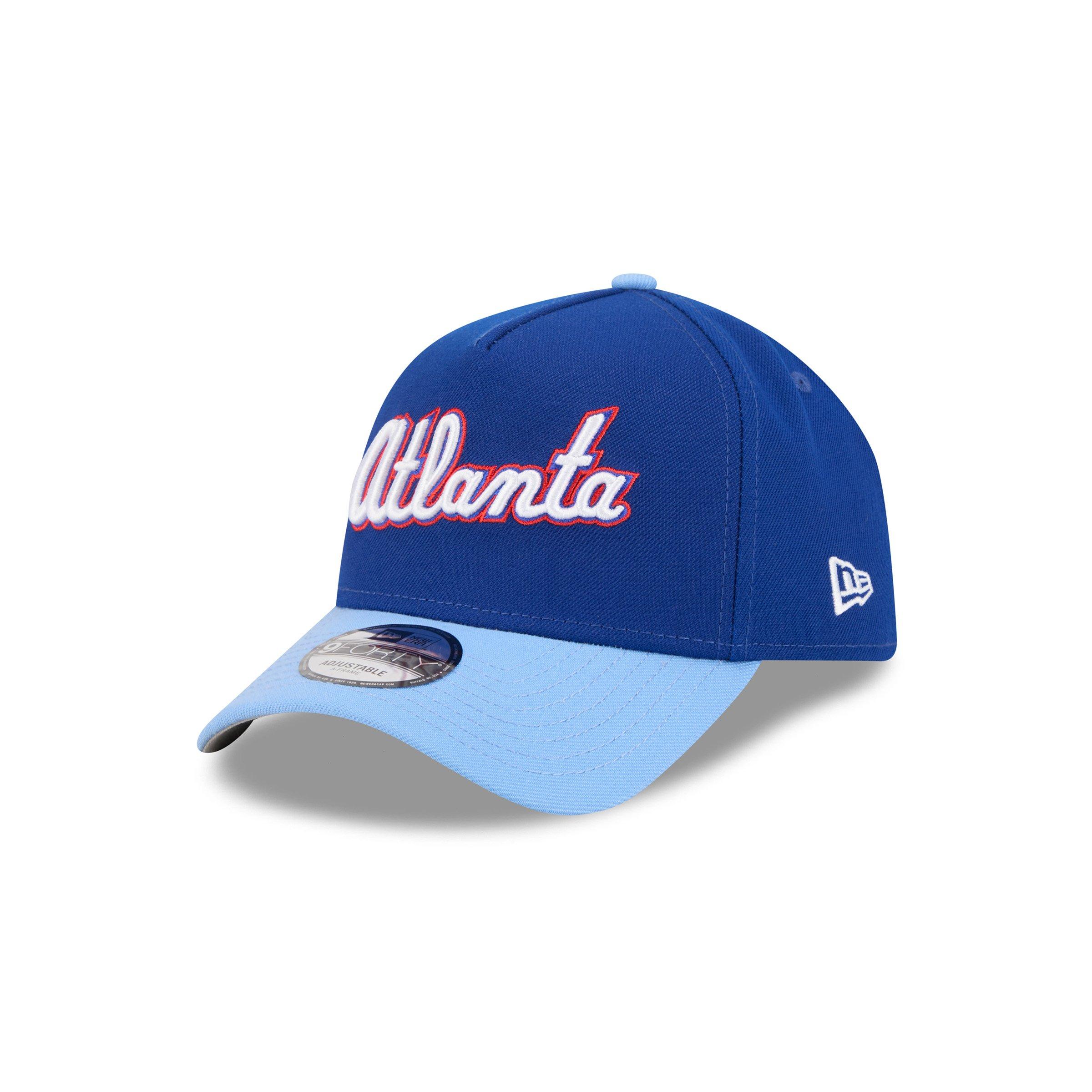 New Era Atlanta Braves 9FORTY A-Frame City Connect Snapback Hat - Light Blue - LT BLUE
